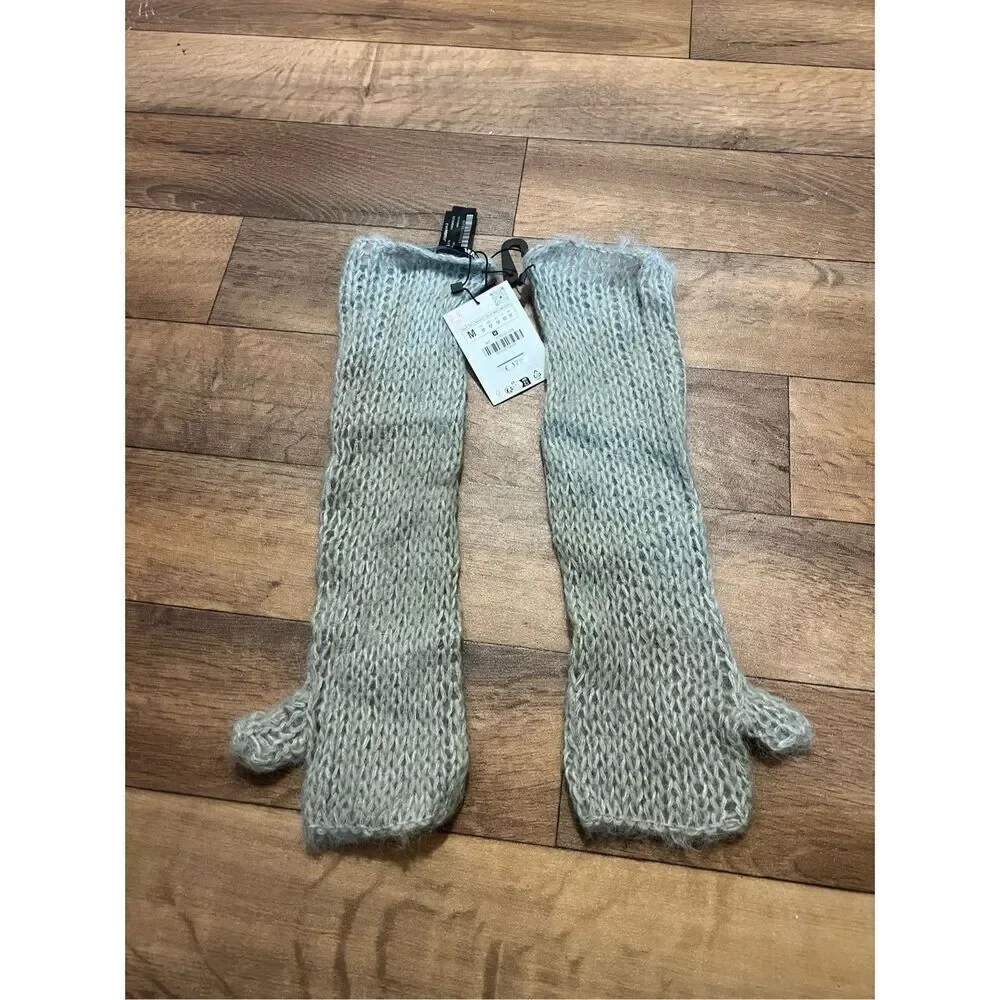 Zara Kids Fingerless Gloves Kids Medium NEW